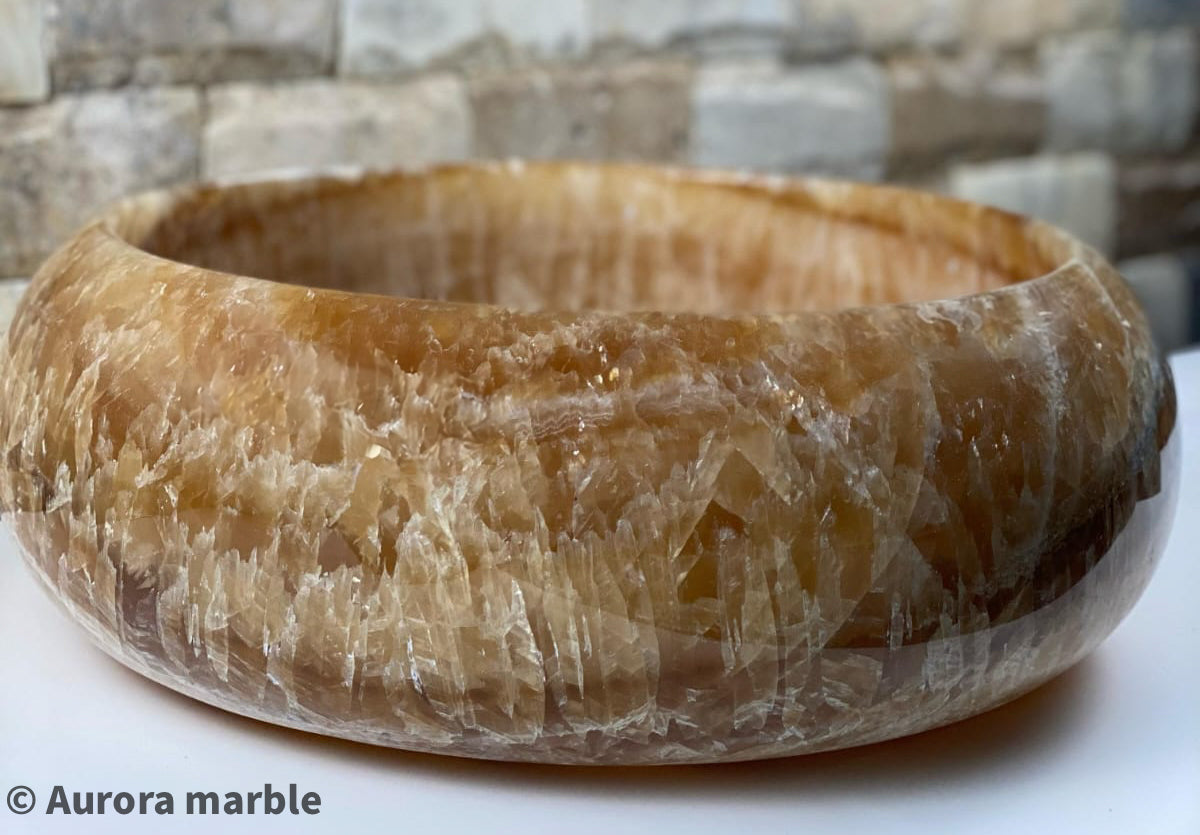 Honey onyx sink