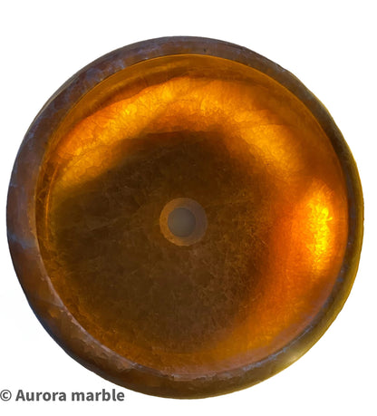 light passing honey onyx sink